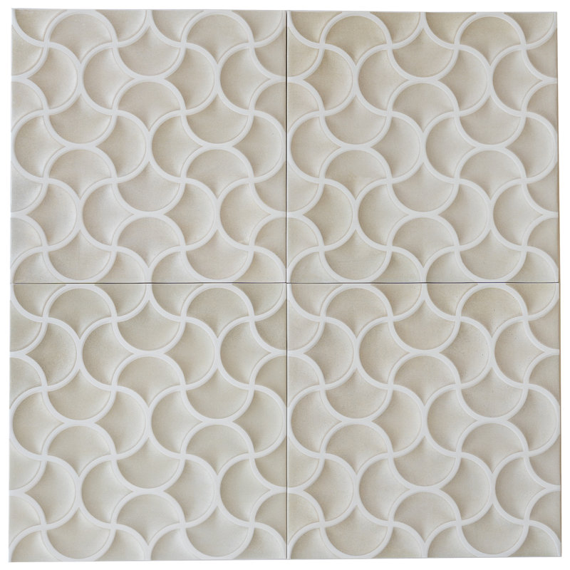 Citadel 13x13 Soft Beige Terracotta Porcelain Lattice Wall Tile (9.57 sq ft/case) - 9 Pack, Beige
