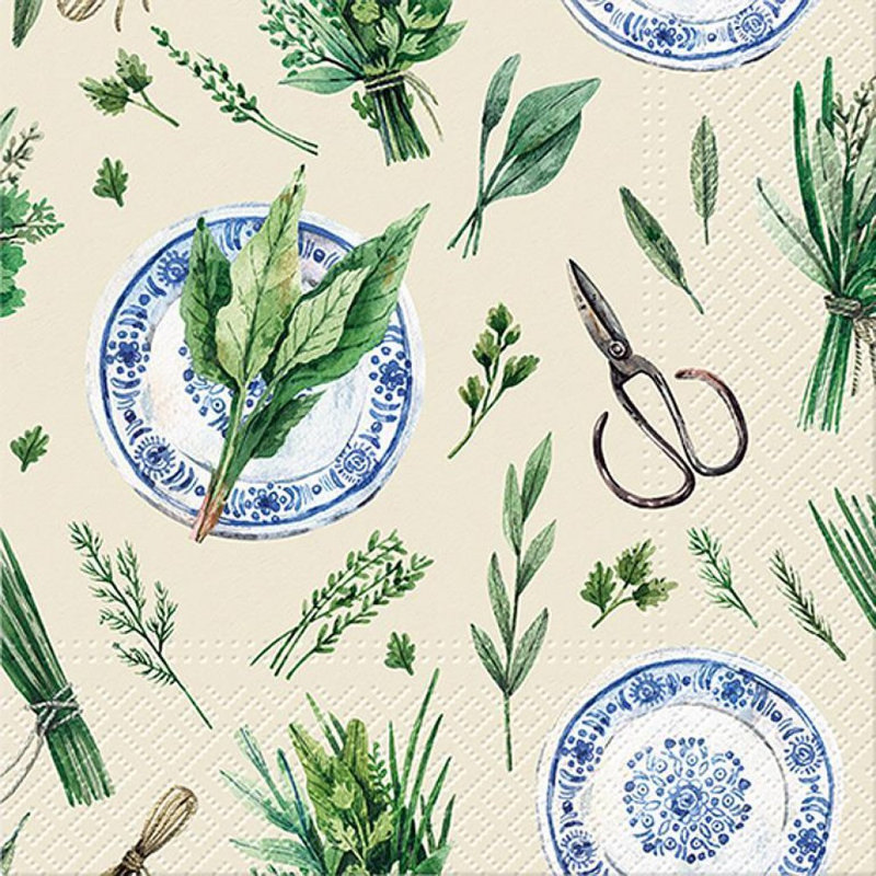 Ensemble de 20 serviettes de table à base de plantes