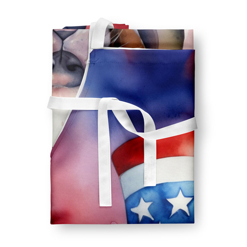 Patriotic American Apron, Basset Hound