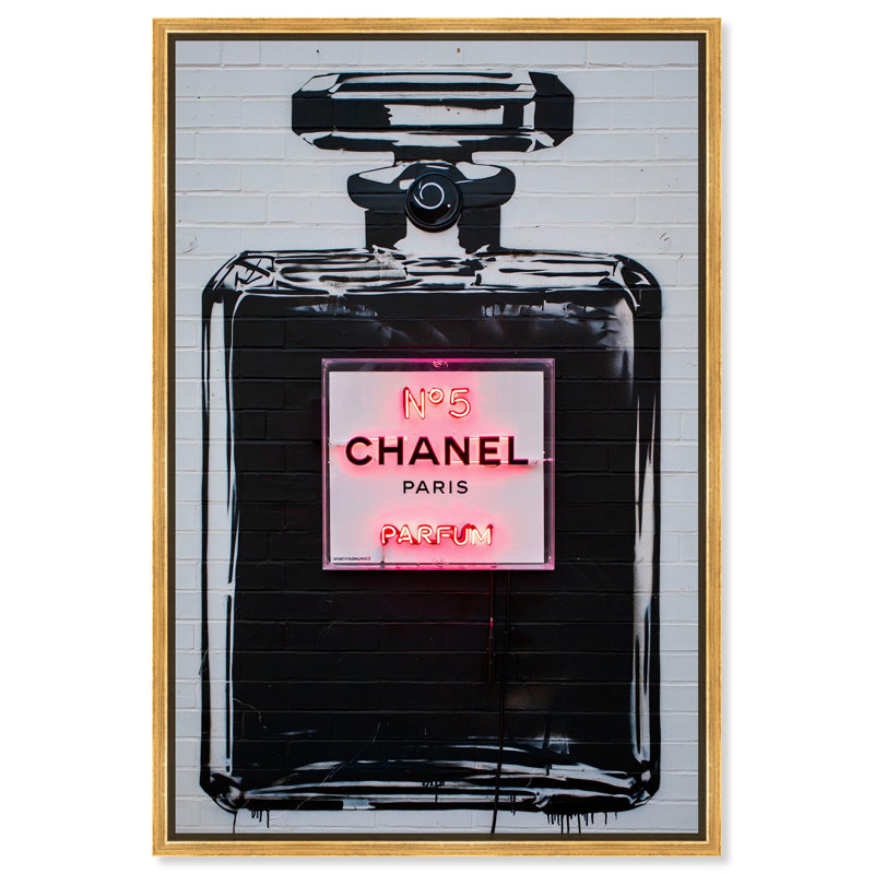 «Parisian Perfume II», art mural sur toile par Art Remedy, Cadre doré, H 46 po x l 31 po