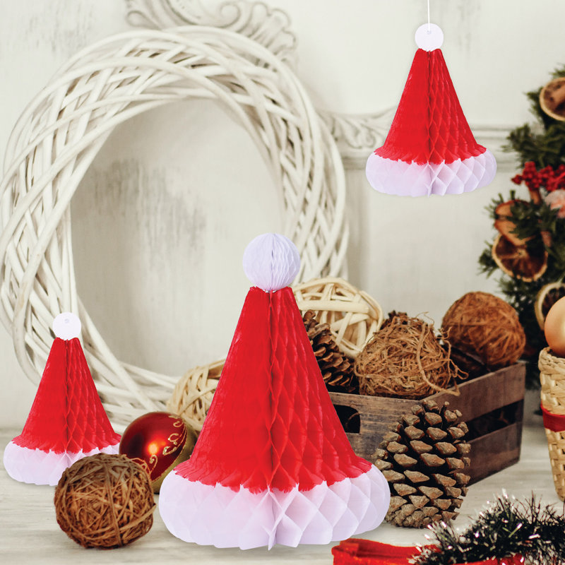 Chapeaux de père Noël en tissu