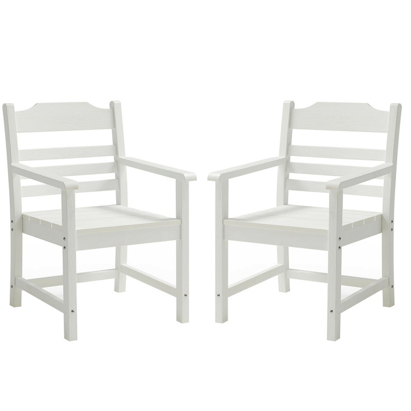 Oley Outdoor 17.13'' Stool, White