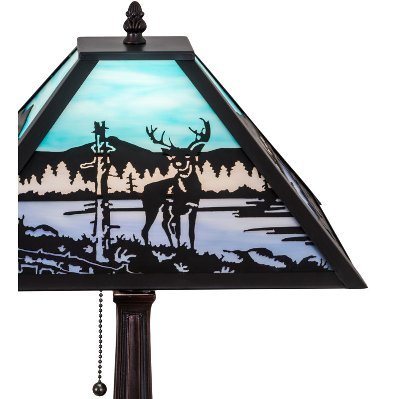 22" High Deer at Lake Table Lamp