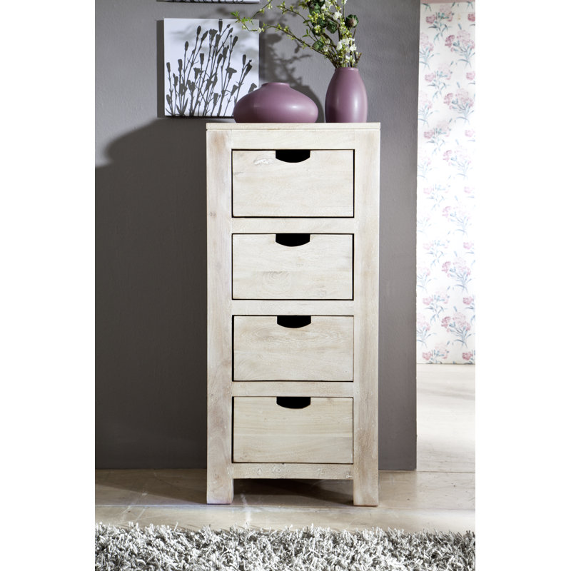 4 Drawer 45cm W Solid Wood Chest