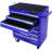Blue 7 Drawers Tool Cart With Pull Handle And Wheels, Cold Rolled Steel, Powder Coated, 4" , Bearing Slide, Lockable Multifunctional Wheels  2 Brake ,-1748567206