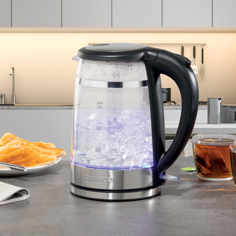 Daewoo 1.5L Glass Electric Tea Kettle