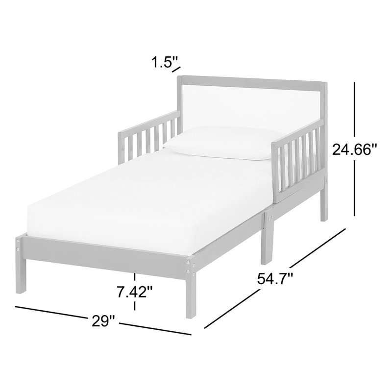 Lit en bois massif pour tout-petit Brookside par Dream On Me, Galet