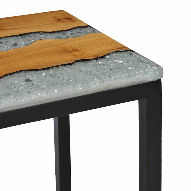 Hallock Solid Wood Sled Nesting Tables