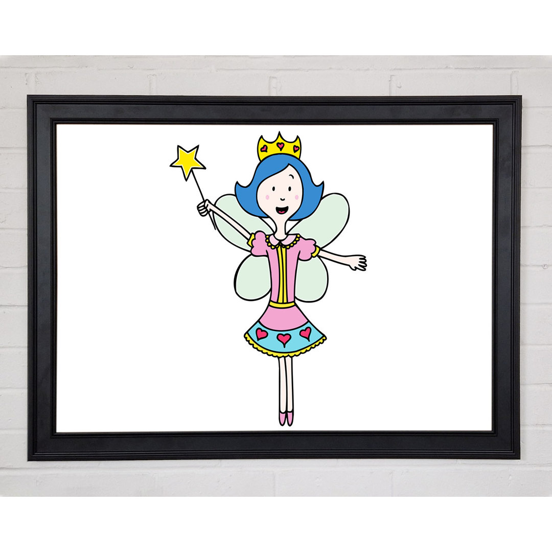 Gerahmter Druck Fairy Princess White