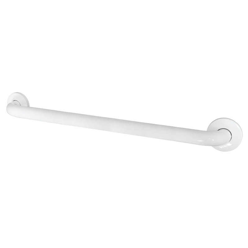 Kingston Brass Made To Match 1-1/4 Inch O.D Grab Bar, 42" W, White