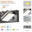 Luminaire en acrylique pour salle de bain avec lumière DEL à intensité variable (gradateur non inclus) 7 lumières-1345896873-1345896870