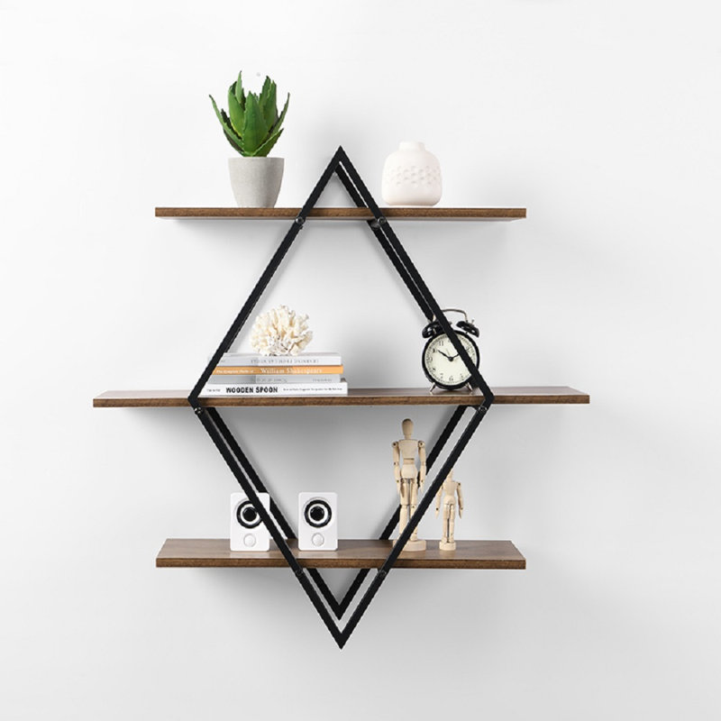 Naponee 3 Piece Diamond Tiered Shelf