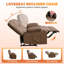 Causeuse inclinable surdimensionnée avec chauffeuse et massage-541177406