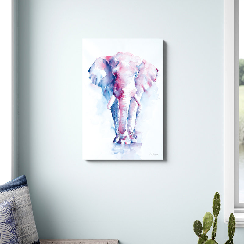 Un éléphant n'oublie jamais, H 36 po x l 24 po x P 1,25 po