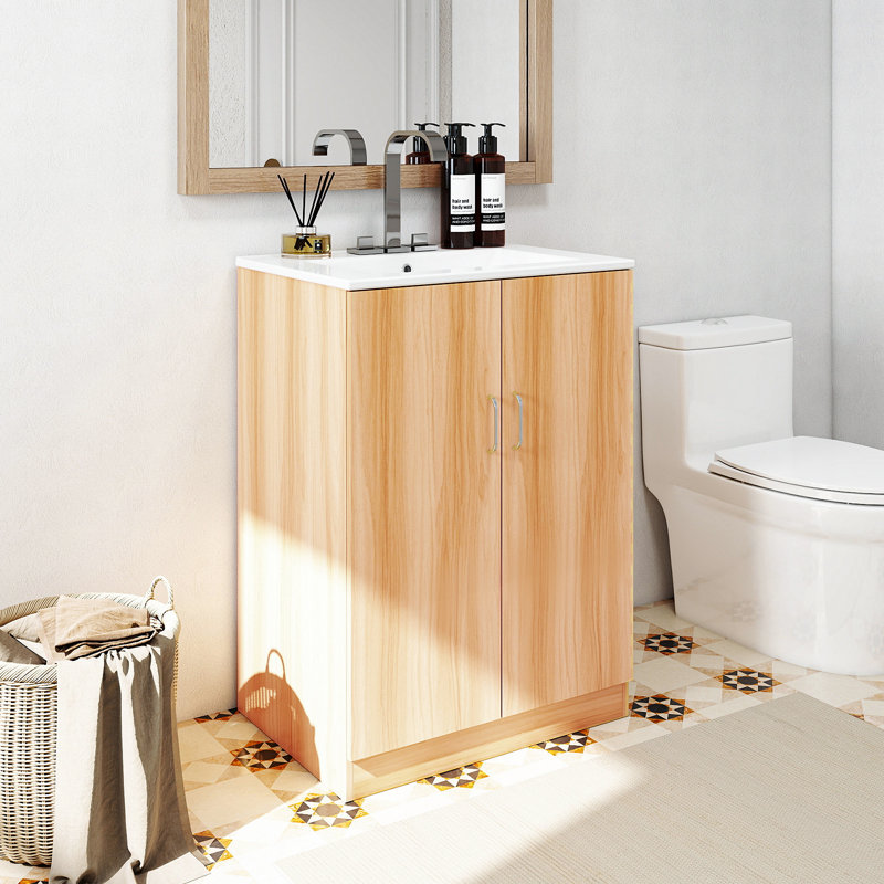 Meuble-lavabo simple 24,17 po avec comptoir d'évier