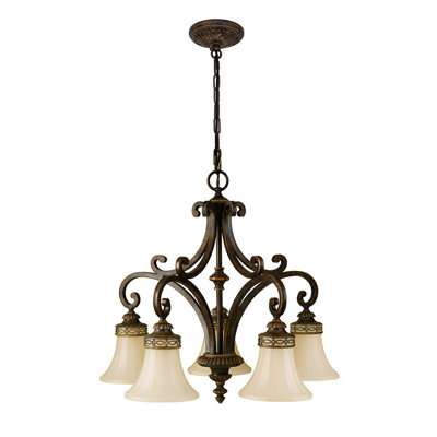 Pritzker 5 - Light Shaded Chandelier