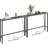 Narrow Console Sofa Table With Charging Station, Skinny Behind Couch Table For Living Room, Hallway, Foyer, Built-In Power Outlets, Space-Saving Design, Sturdy Construction-1119912836