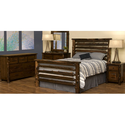 Fireside Lodge Headwaters Bed - King - Coffee