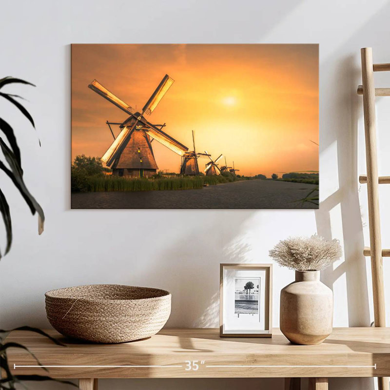 Moulin à vent hollandais Alvord, H 16 po x l 24 po