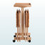 Ensemble de tables à collation 6 pièces en bois au fini naturel Turner, H 25,96 po x L 18,93 po x P 15,7 po-1423881985