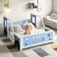 Classic Car-Shaped Platform Bed with Wheels-1076935179-1076935178