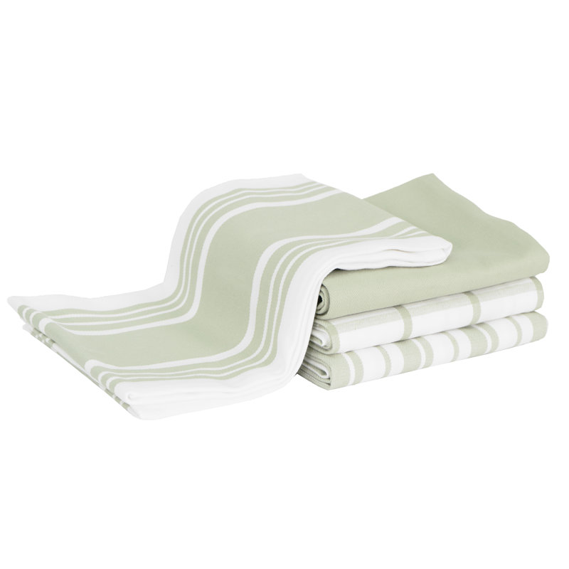 All-Clad Woven Bistro Kitchen Towels, Fennel