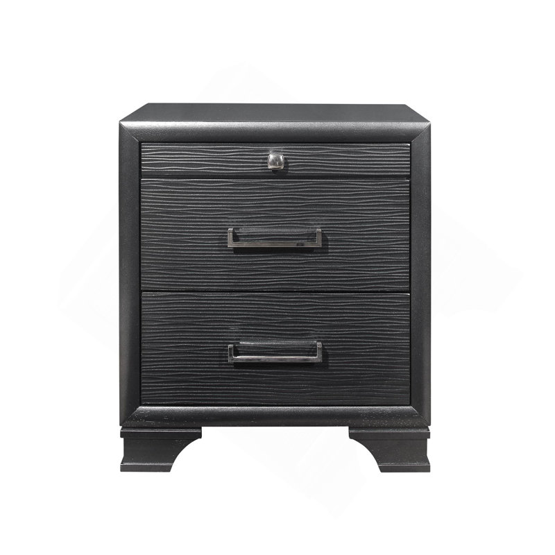 CIVIC GREY NIGHTSTAND, Gray