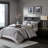 7 Piece Jacquard Comforter Set Grey/Taupe