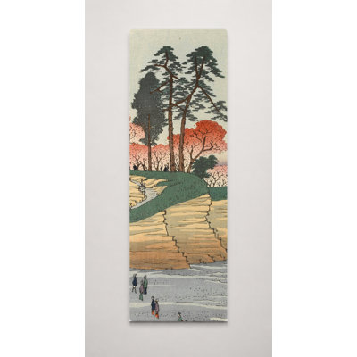 Gotenyama at Shinagawa on the Tōkaidō (1856) — Tall Canvas Wall Art