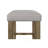 Set Of 2 PU Leather Upholstered Counter Height Stools, Gray And Oak