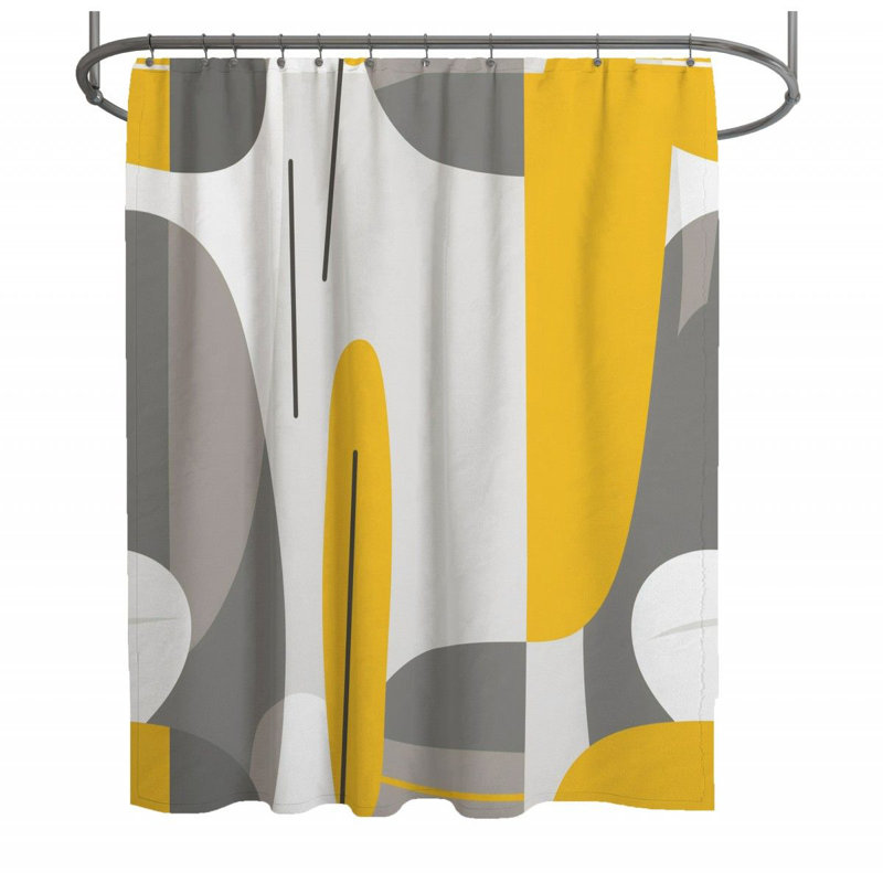 Rideau de douche abstrait - Art Bathroom Decor_12510, H 93 po x l 70 po