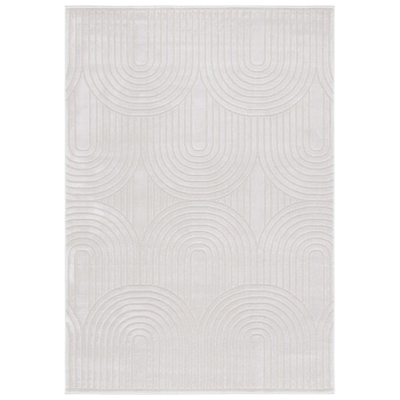 Tapis géométrique Abbygayle 100 Performance, Rectangle 5 pi 5 po x 7 pi 7 po