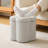 16.9"W Storage Upholstered Chenille Ottoman-578713383