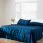 Draps 100% coton pour grand lit, literie de luxe à densité de tissage 300 fils, extra doux, draps rafraîchissants, poche profonde jusqu'à 15 po, draps doubles en satin à broderie 4 pièces (grand, blanc)-1872392631-1872392633