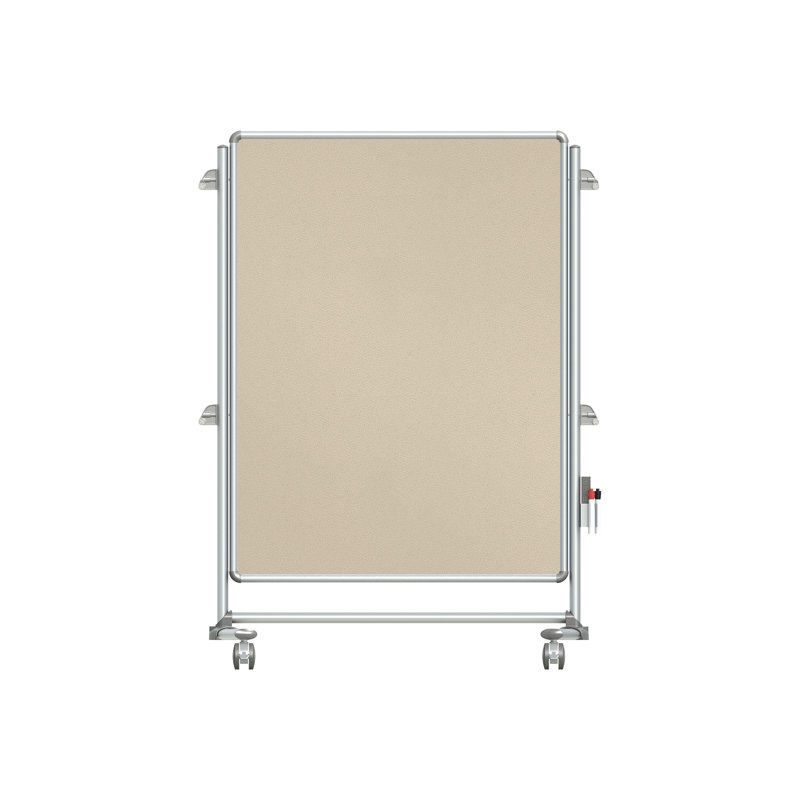 Panneau de bulletin autoportable Nexus, H 6 pi 4 po x l 4 pi 4 po, Beige
