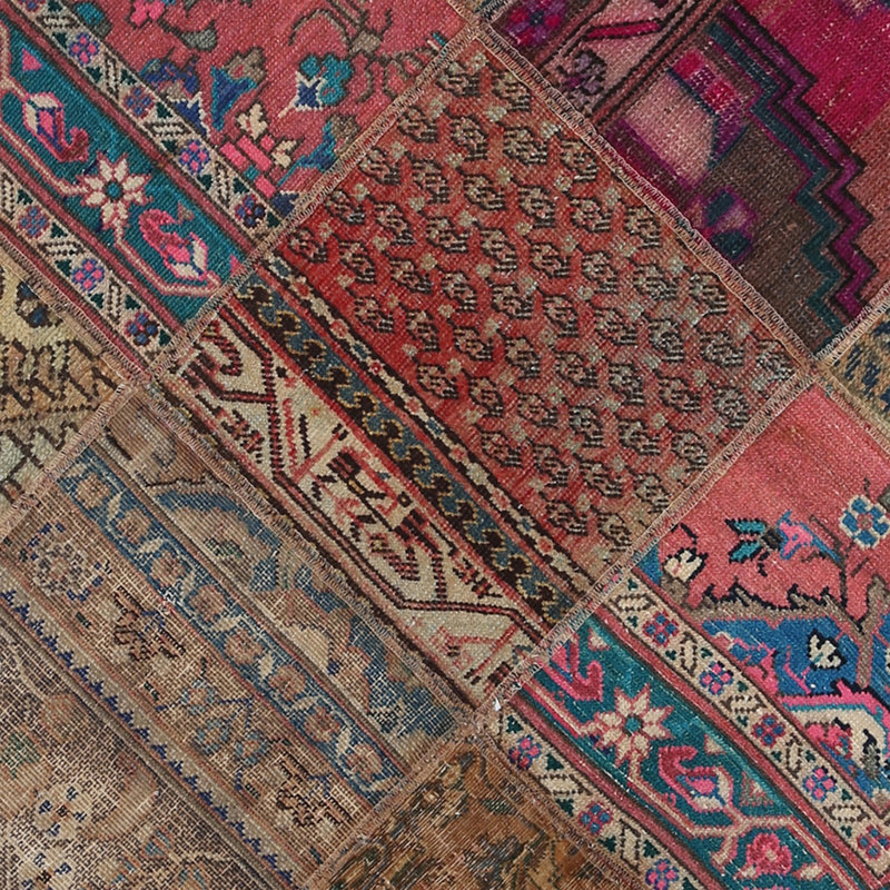 One-of-a-Kind 3'9 X 6' Wool Area Rug in Beige/Red/Blue/Ivory