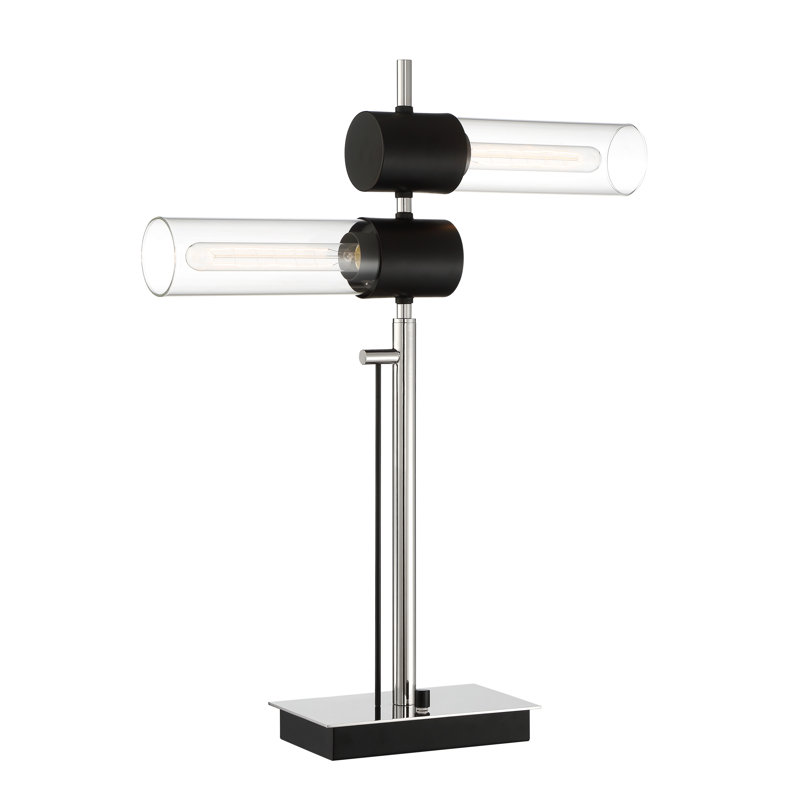 Lampe de bureau chromée 28 po Ailin