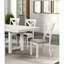 Chaises de salle à manger modernes en chêne blanc avec dossier croisé en bois d'hévéa 2 pièces Modern