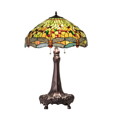 Meyda Tiffany & Stained Glass Zinc Table Lamp