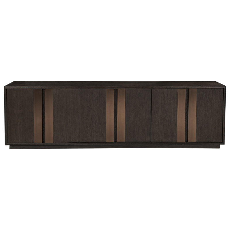 Andare Unfinished TV Stand with Fireplace Included, 30"H x 98.75"L x 17.5"W