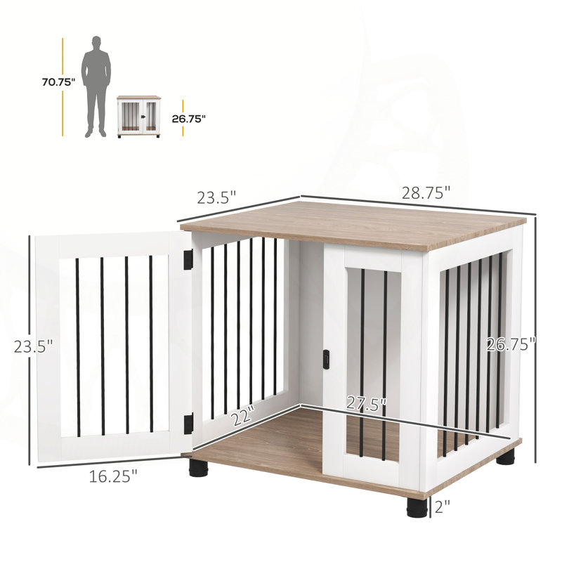 Versatile Dog Crate Table for Small and Medium Dogs, Enhancing Home Decor