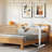 Pneumatic Height Adjustable Side Table with Hidden Casters