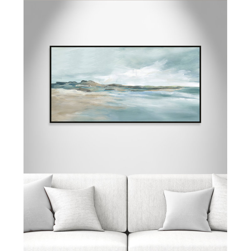 Impression Coralie Sandpoint par Carol Robinson, H 31,5 po x l 61,5 po, Espresso