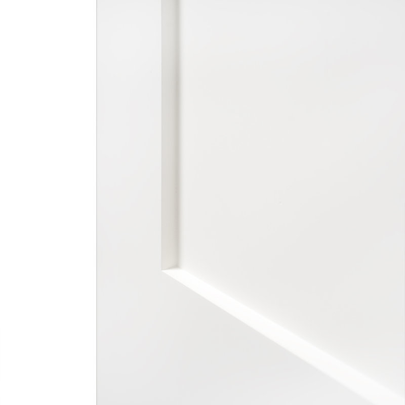 White Primed Smooth Solid Wood Core 1-Panel Door Slab, 36" x 80"