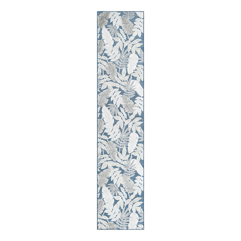 Tapis intérieur / extérieur Firman Wygant, Tapis de couloir 2 pi 7 po x 12 pi