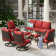 Tapasi 9 - Person Patio Conversation Set with Swivel Lounge Chairs & Optional Firepit Table