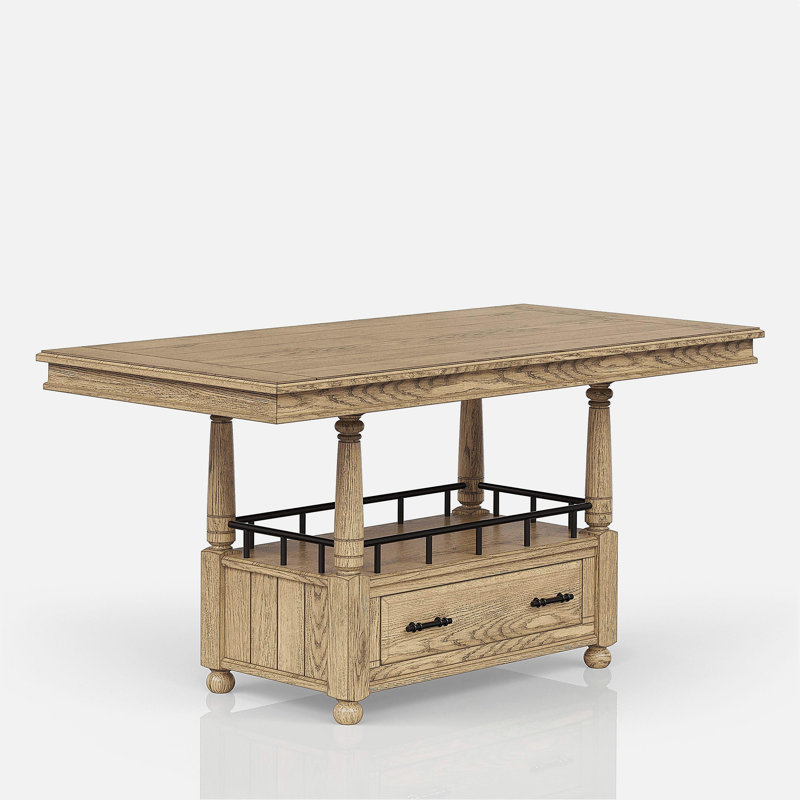 Table de comptoir - finition caramel