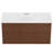 Wall-mount Walnut  Bathroom Vanity With Sink-116677104
