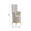 Chaise d'appoint de style moderne - faite de bois et d'accents dorés-1538703273