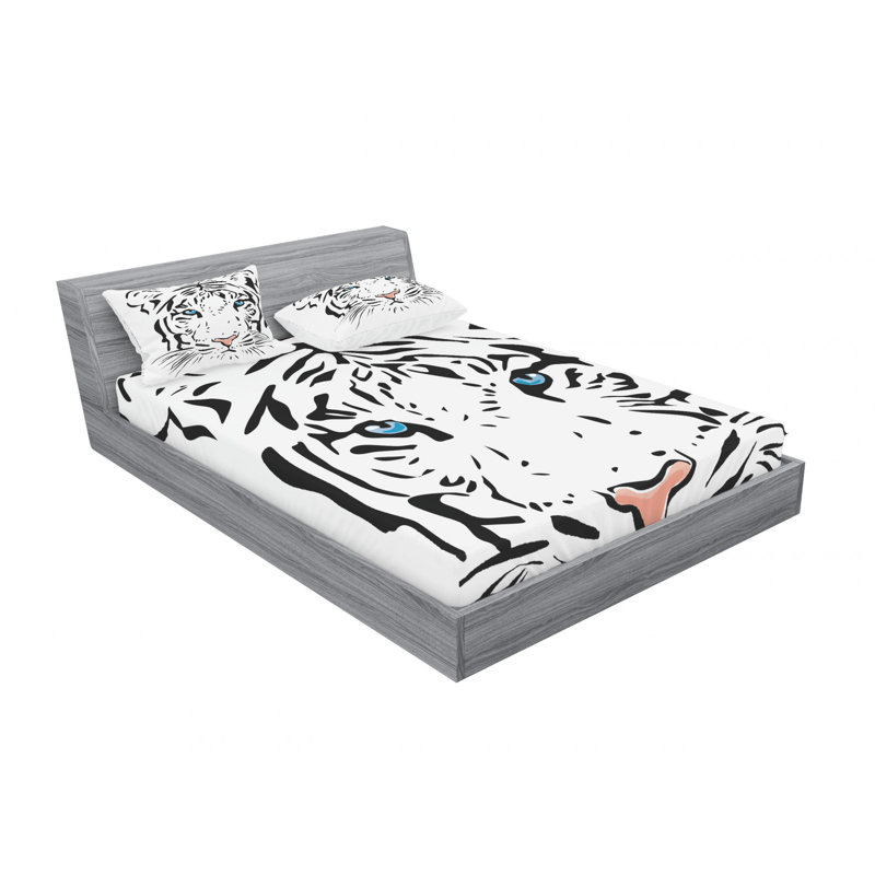 Microfiber Sheet Set, Queen Sheet Set with 2 Pillowcases